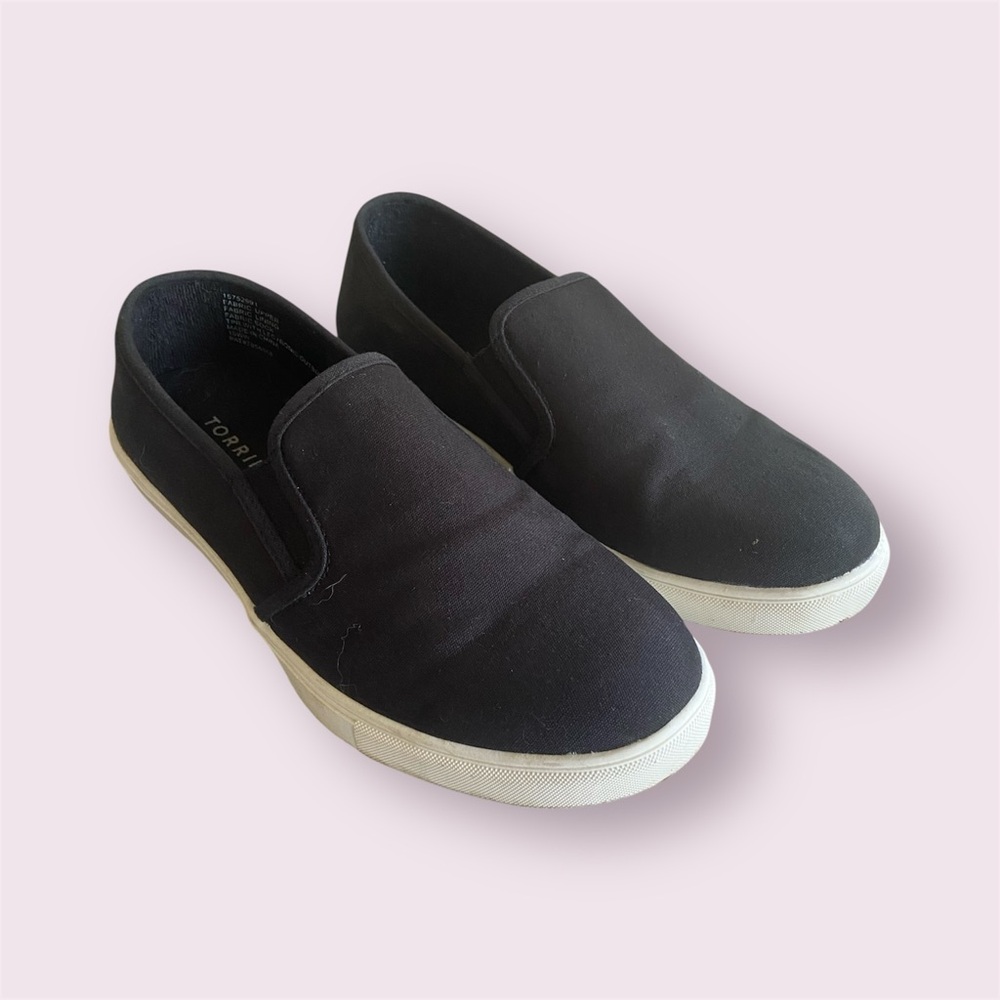 Torrid Black Slip-On Canvas Loafers